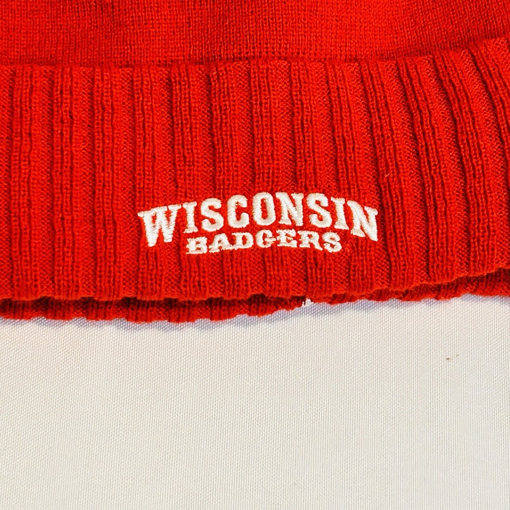Wisconsin Badgers Knit Pom Beanie Lined New Era - Picture 5 of 8